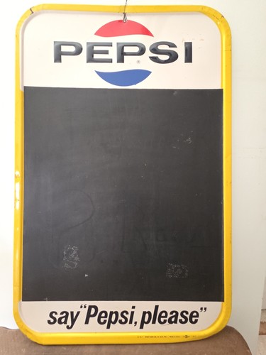  Pepsi-Cola Metal ChalkBoard 1969-1971