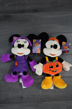 Disney Park HALLOWEEN Minnie  Mickey Mouse Plush Lot of 2 2022 16" NWT