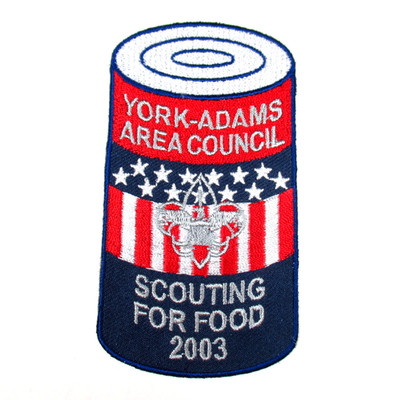 York Adams Area Council Scouting for Food 2003 Boy Scouts Vintage Patch