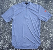 Official McDonald s Apparel Collection 1/4 Zip Blue Work Shirt Uniform Men Sm