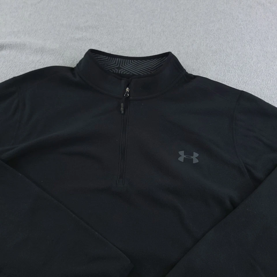 Pullover polar infrarrojo Under Armour para hombre 3XL negro ColdGear cuarto cremallera simulado Foto 2 de 4