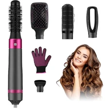 Blow Dryer Brush, 5 in 1 Hair Thermal Brush and Styler Set for Easy Salon-Sty...