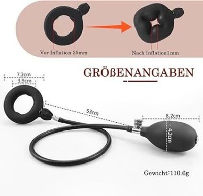 Aufblasbar Penisring Cockring mit Pumpe,Cockringe Extrem Silikon Penisring  | eBay.de
