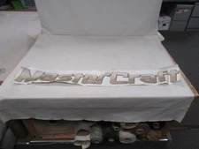 MASTERCRAFT RAISED DECAL 50 1/2" X 5 1/4" BROWN & WHITE GRADIENT MARINE BOAT