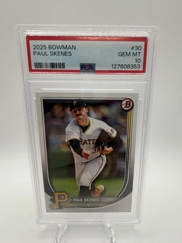 2025 Bowman #30 PAUL SKENES - Pittsburgh Pirates - PSA 10 Gem Mint