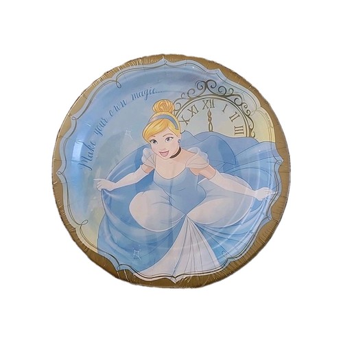 Cinderella Party Plates 9" Round 8pk Cinderella Once Upon a Time Party Supplies - Picture 1 of 4
