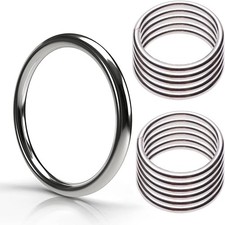 Metal Macrame Rings Kit - 12 Pcs, 2-Inch Hoops for Crafts