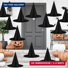12 Pcs Halloween Decorations Indoor Witch Hat Floating Witch Hats Thickened