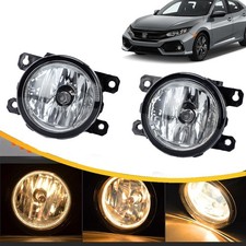 2pcs Fog Lights For Honda Civic 2016-2021 Driver Passenger Side 33900t5ra01