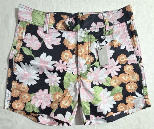 Tom Ford, TOM FORD Women's Floral Print Bootie Shorts Black Orange 28x5 NWT