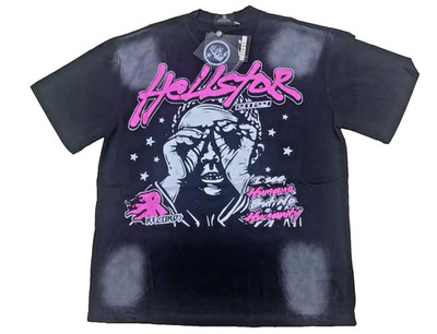 HELLSTAR Men's Black Graphic Logo Crew Neck Short Sleeve T-Shirt Size S/M/L