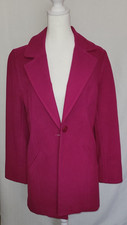 Womens Long Sleeve Fuschia Soft Blazer Jacket by CHICOS Size: US 4-6