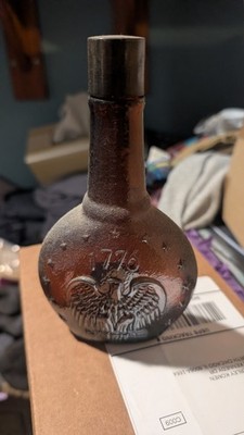 Vintage Aqua Velva Amber Bottle Empty