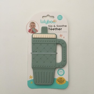 NEW Baby Lulyboo Sip & Soothe Teether Soft Flexible Easy to Hold BPA free