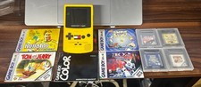 Rare Tommy Hilfiger Edition Nintendo Gameboy Color Console & 4 Games + Manuals!