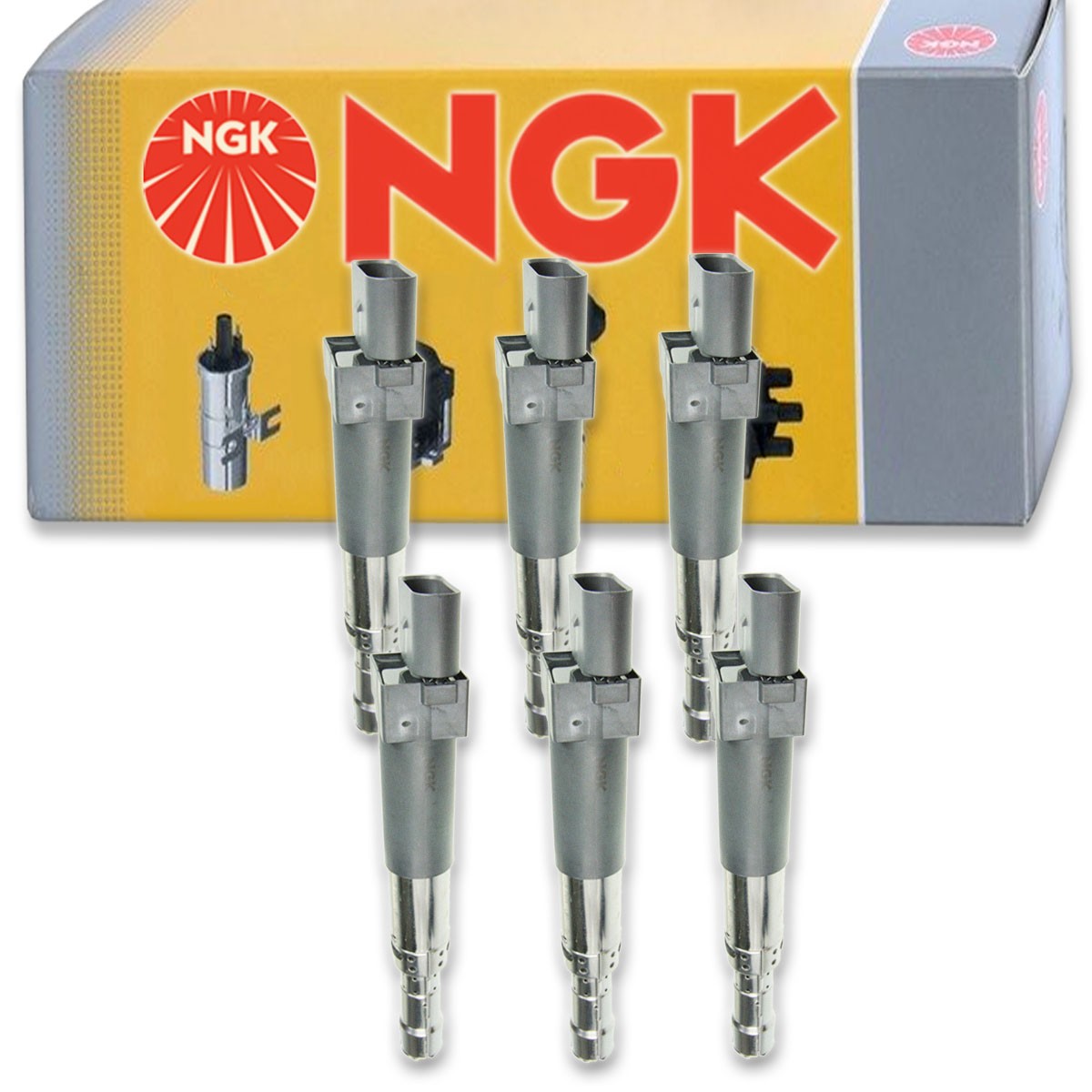 6 pc NGK 48684 U5011 Ignition Coils for UF404 UF-404 IC524 GN10442 E506E qg