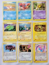 Pokémon e-Reader 9 Lot, C/U, Rares! Girafarig, Crawdaunt, Porygon, Fearow (MP)