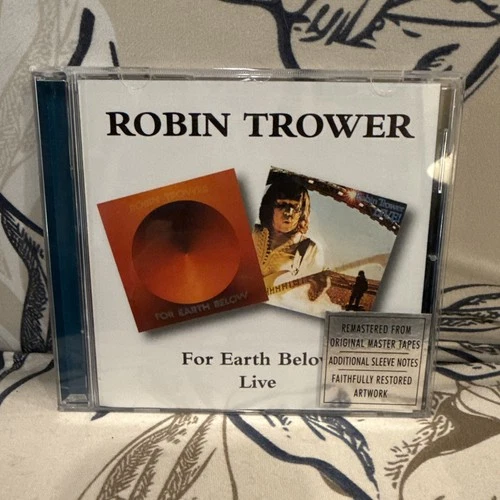 For Earth Below/Live by Robin Trower (CD, 1997) RARE CD