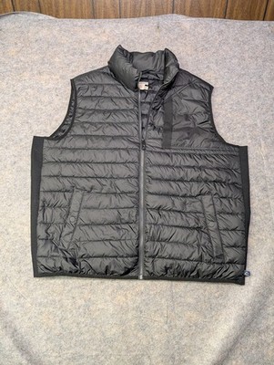 Carbon 2 Cobalt Men's Black Full Zip Puffer Vest Sz XXL Fall Winter Classic