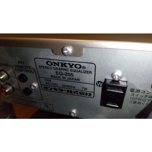 ONKYO EQ-205 オーディオ機器 Onkyo EQ-205 Stereo Graphic Equalizer EQ Audio Deck Home