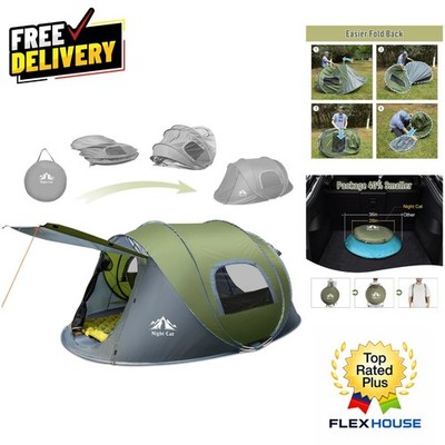 Instant Setup Pop-up Tent for 2-4 - Waterproof and Ventilated Family Getaway
