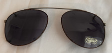 Vtg Safilo LV8 Gray Sunglass Lenses Clip On Made In Italy 58-17