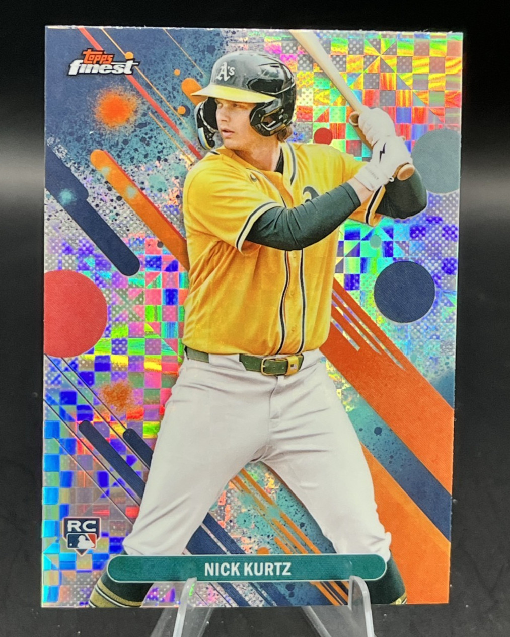 2025 Topps Finest - Common Nick Kurtz #10 Checkerboard Refractor (RC)