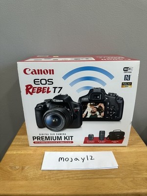 Canon EOS Rebel T7 DSLR Camera Premium Kit-  EF-S 18-55mm - EF 75-300mm - NEW