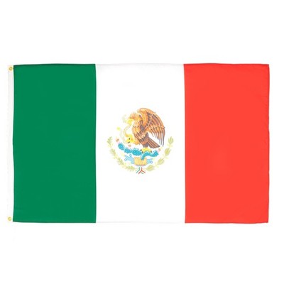AZ FLAG - Mexico Flag - 3x5 Ft - 100D Polyester Mexican Banner ft, 