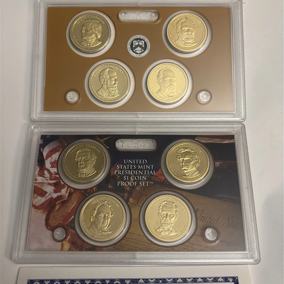 2010 and 2011 United States Presidential Dollars with Box and COA Lot of 2 - Image 3 of 4