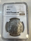 1884 o morgan silver dollar $1 NGC Ms61