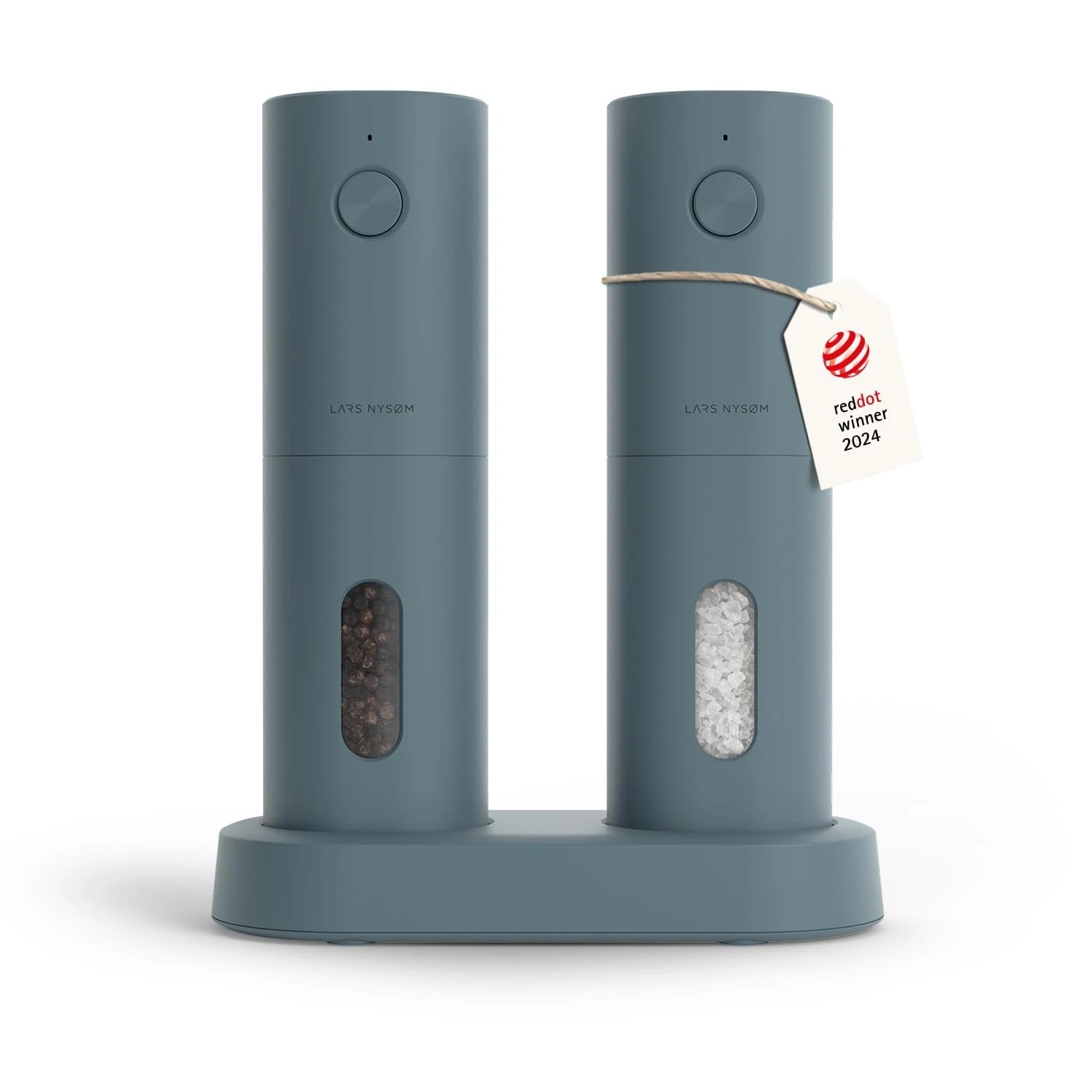 Electric Salt & Pepper Grinder Set - USB Rechargeable, Automatic Mills, LED Ligh