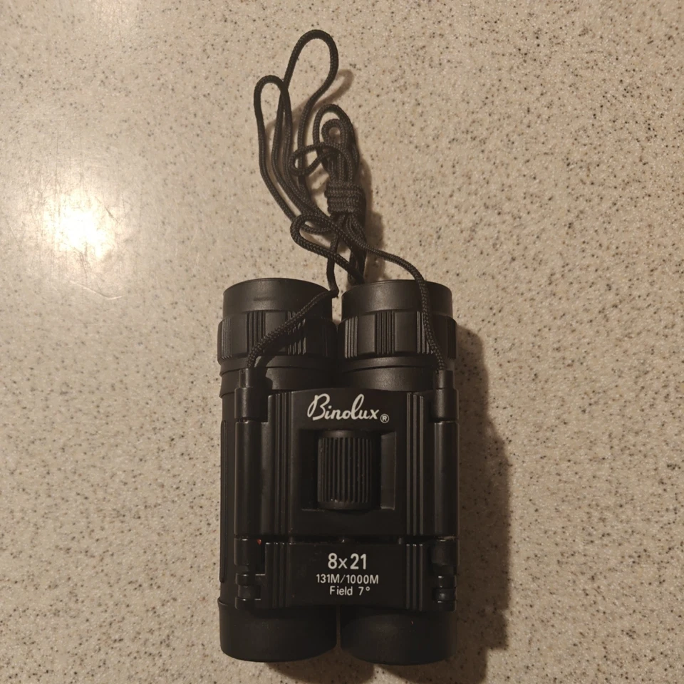 Binolux Black 8 X 21 Field 7° 392ft at 1000yds Compact Prismatic Binoculars - Image 2 of 4