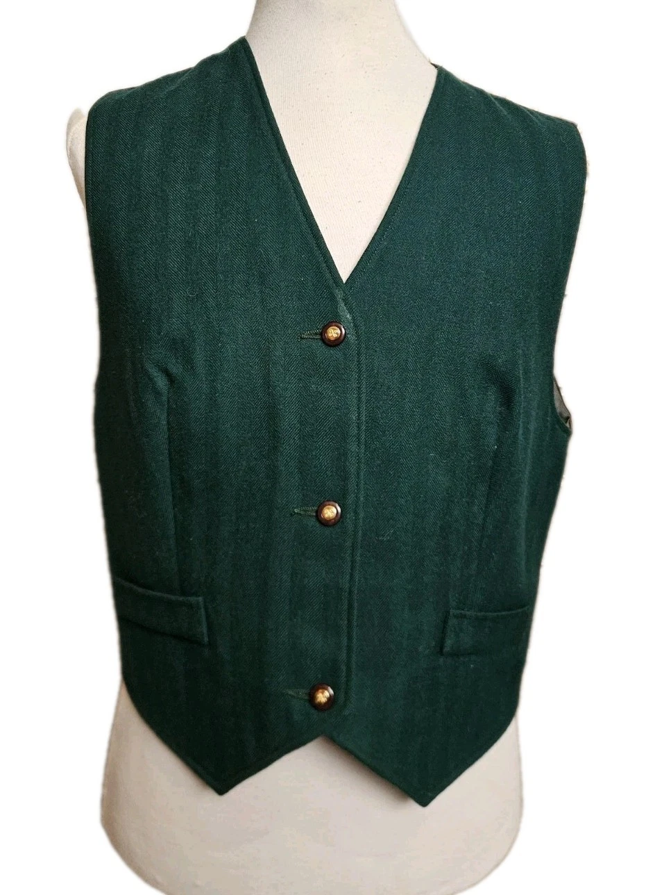 Avoca Collection Herringbone Waistcoat Mens Vintage County Wicklow Ireland UK M