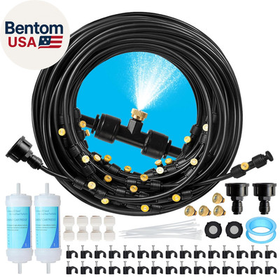 100FT Mister for outside Patio Misting Cooling System, 100FT (30M) Misting Line+