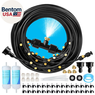 #ad 100FT Mister for outside Patio Misting Cooling System 100FT 30M Misting Line $66.28