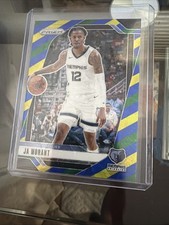 2024-25 Prizm Ja Morant Choice Blue, Yellow and Green #64 Grizzlies