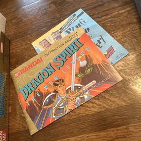 Dragon Spirit: The New Legend NES 1990 Tested CIB Manual MINT