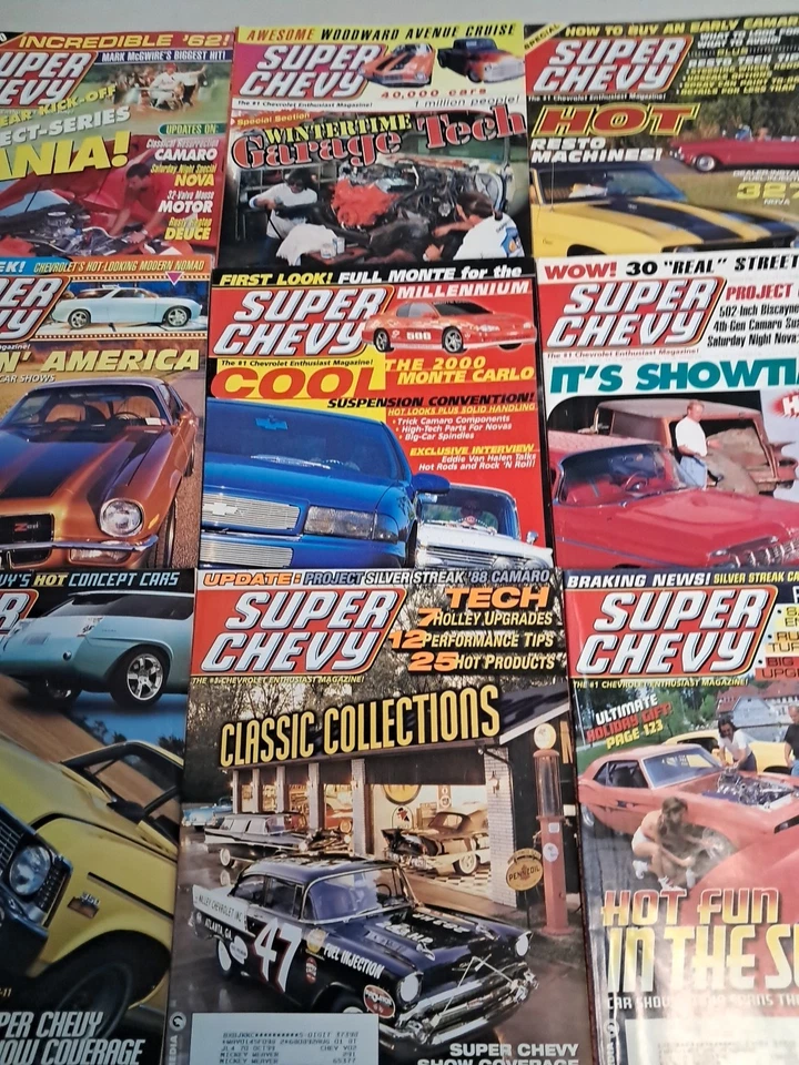 Vtg Lot Of Super Chevy Magazines From 1999. Full Year 12 Issues Foto 4 de 4