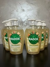 6 x 250ml Radox Shea Butter Hand Wash Care & Nourish Moisturising  Antibact 12.66 per litre