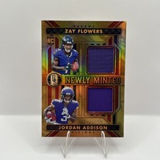 2023 Panini Gold Standard - Newly Minted Memorabilia Duals Zay Flowers,...