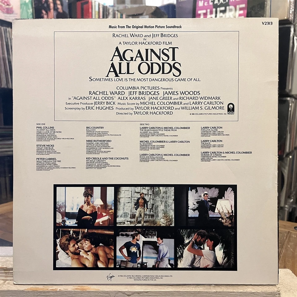 [OST]~EXC LP~AGAINST ALL ODDS~Various Artists~[1984~VIRGIN~Issue]~UK Import~ - Image 2 of 4