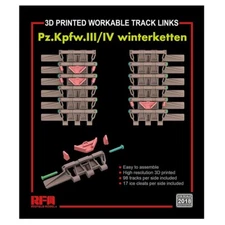 Rye Field Model #2018 1/35 Workable Track Links for Pz.III/IV -Not included tank