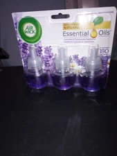 Air Wick Scented Oil Air Freshener, Lavender and Chamomile, 3 Refills, 0.67