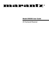 Marantz SR8300 Ricevitore Surround Manuale del proprietario