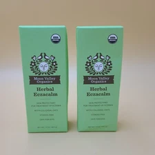 SET OF 2 - Moon Valley Organics EczaCalm Herbal Treatment for Eczema 1.7 oz each