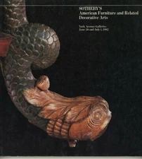 Sothebys Auction 1982 American Furniture Decorative Art Silver Porcelain Chinese