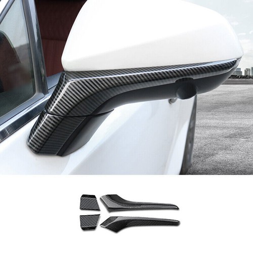 4x For Lexus NX200t 300 300h 2015-2021 Carbon fiber Side Door Mirror Strip Trim - Picture 1 of 14