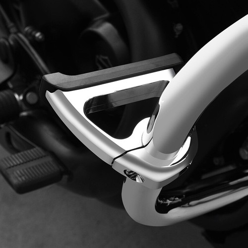Chrome 1.25" Engine Guard Toe Rests Highway Foot Pegs Fit For Harley Touring - Picture 6 of 14