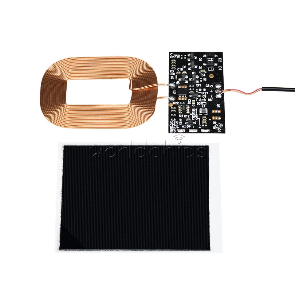 5W 5V 1A Wireless Charger PCBA Board Receiver Module + Coil Charging Module - Image 2 of 4